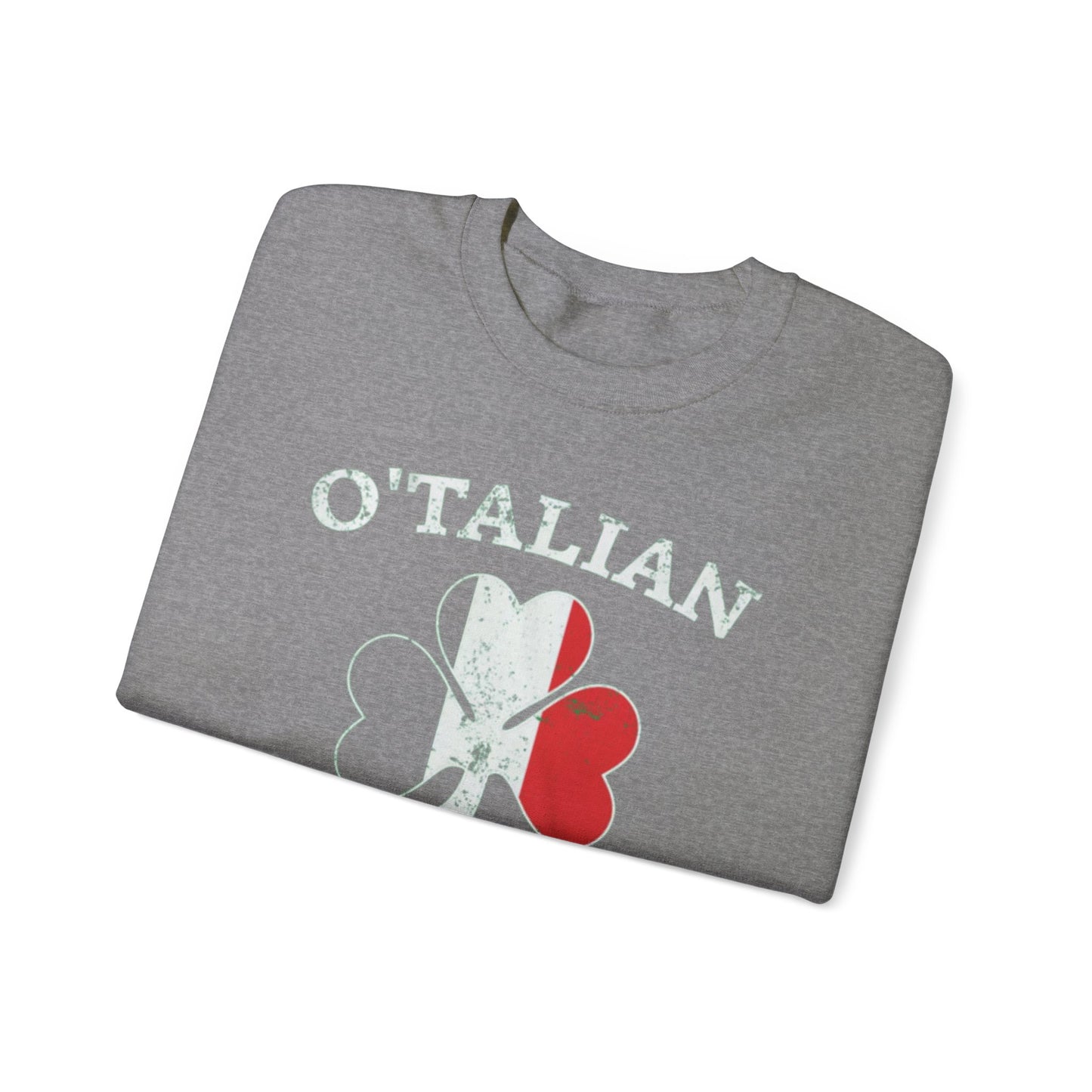 O'Talian Italian Irish Shamrock Men's Short Sleeve or Long Sleeve T-Shirt Italy Flag Colors