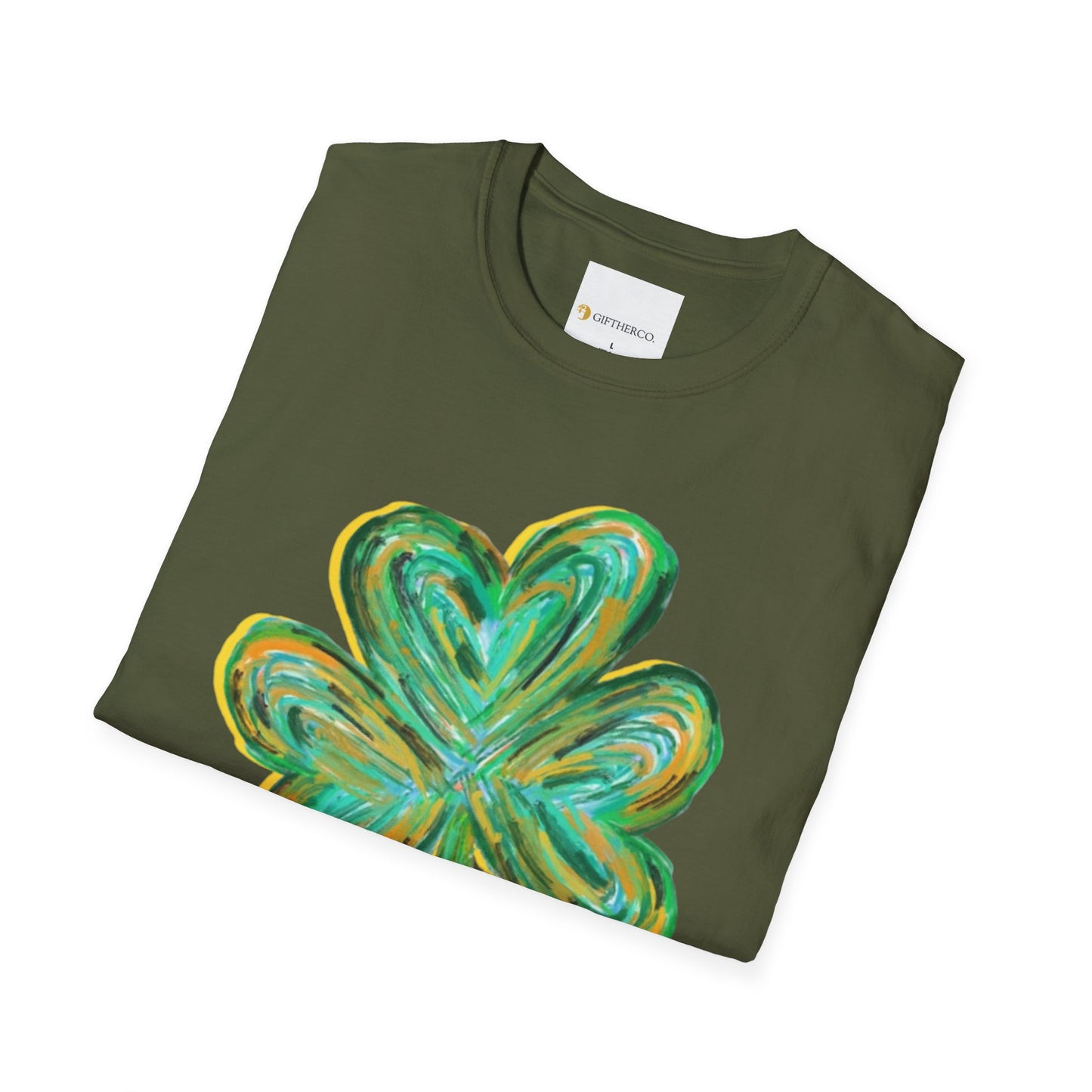 Cute St Patricks Four Leaf Clover Shirt,Watercolor St Patrick T-shirt, St Patricks Day,Shamrock ,Gift For St Patricks