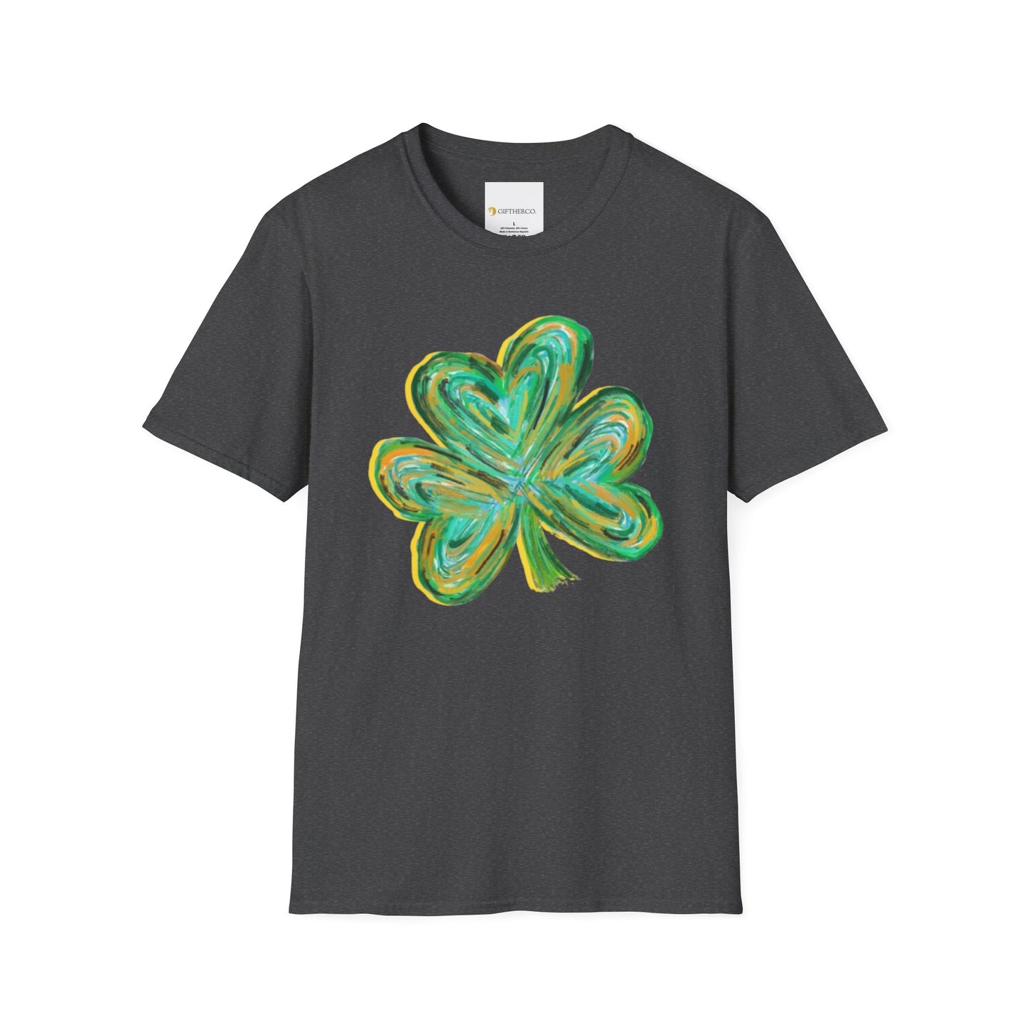 Cute St Patricks Four Leaf Clover Shirt,Watercolor St Patrick T-shirt, St Patricks Day,Shamrock ,Gift For St Patricks