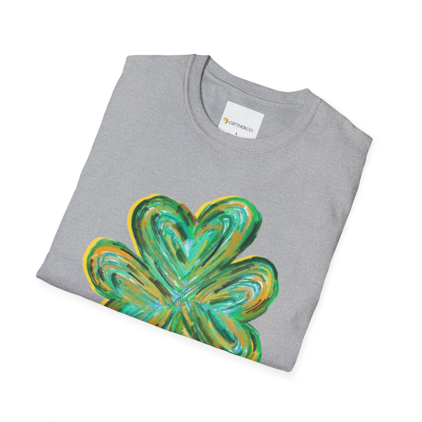 Cute St Patricks Four Leaf Clover Shirt,Watercolor St Patrick T-shirt, St Patricks Day,Shamrock ,Gift For St Patricks