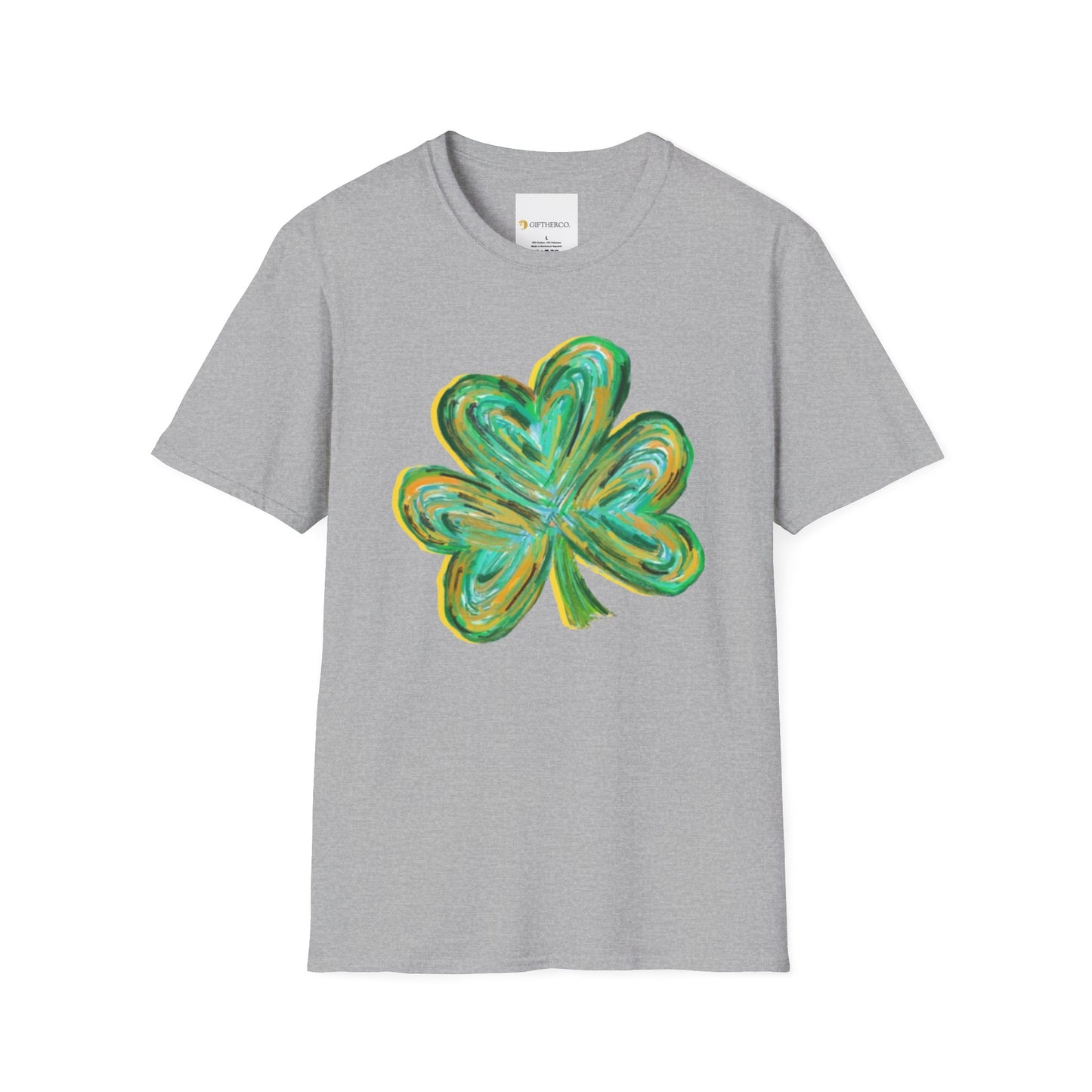 Cute St Patricks Four Leaf Clover Shirt,Watercolor St Patrick T-shirt, St Patricks Day,Shamrock ,Gift For St Patricks