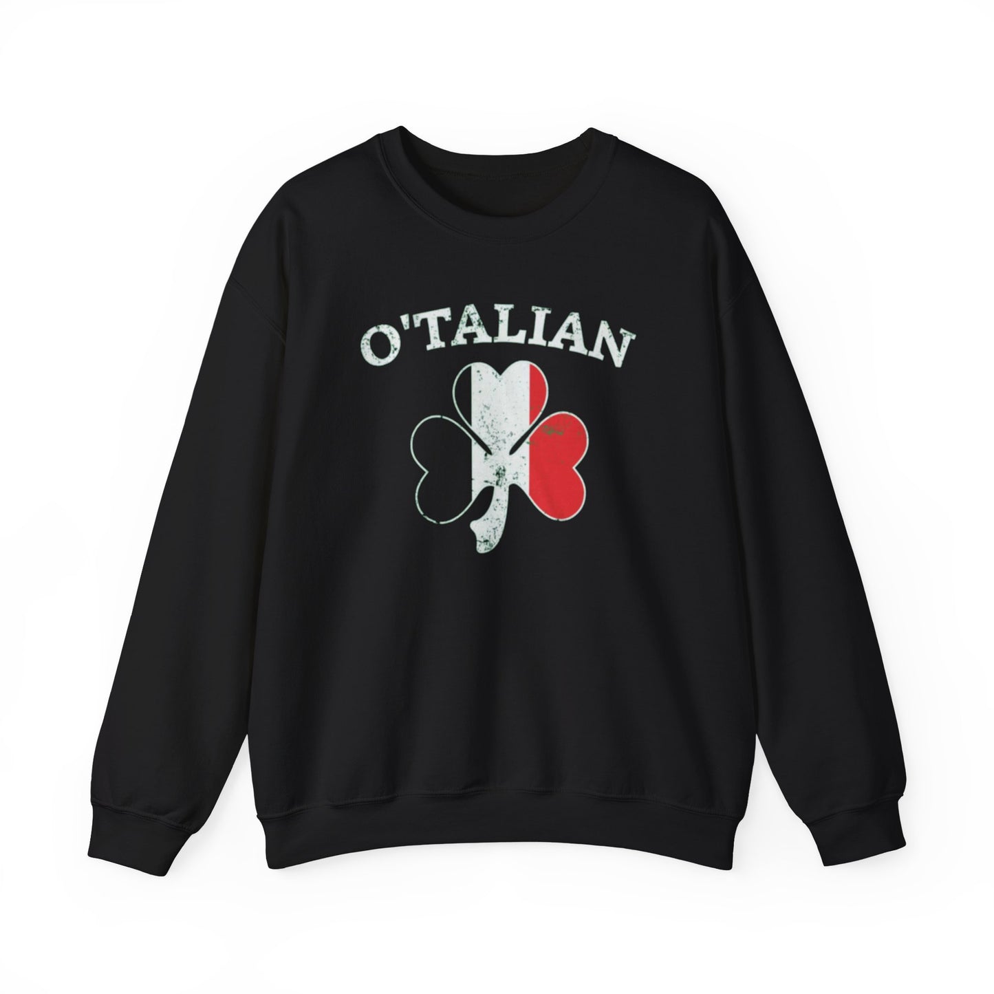 O'Talian Italian Irish Shamrock Men's Short Sleeve or Long Sleeve T-Shirt Italy Flag Colors