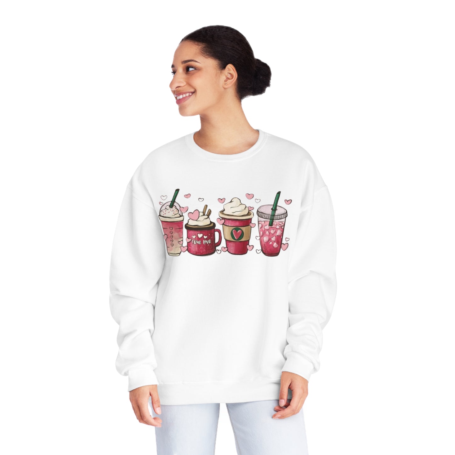 Womens Valentines Day Sweatshirt, Valentine Coffee Sweatshirt, Womens Valentines Day Sweater, Valentines Day Shirt, Valentines Sweater