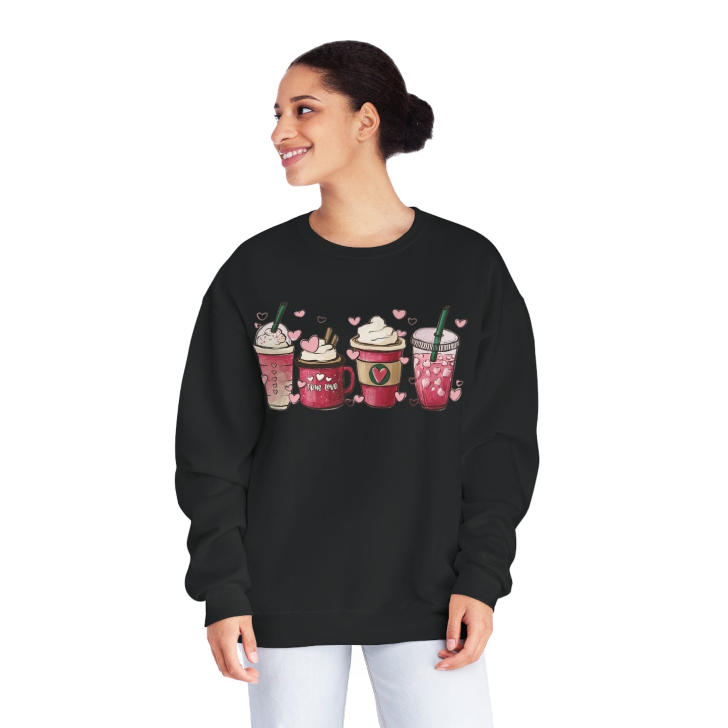 Womens Valentines Day Sweatshirt, Valentine Coffee Sweatshirt, Womens Valentines Day Sweater, Valentines Day Shirt, Valentines Sweater