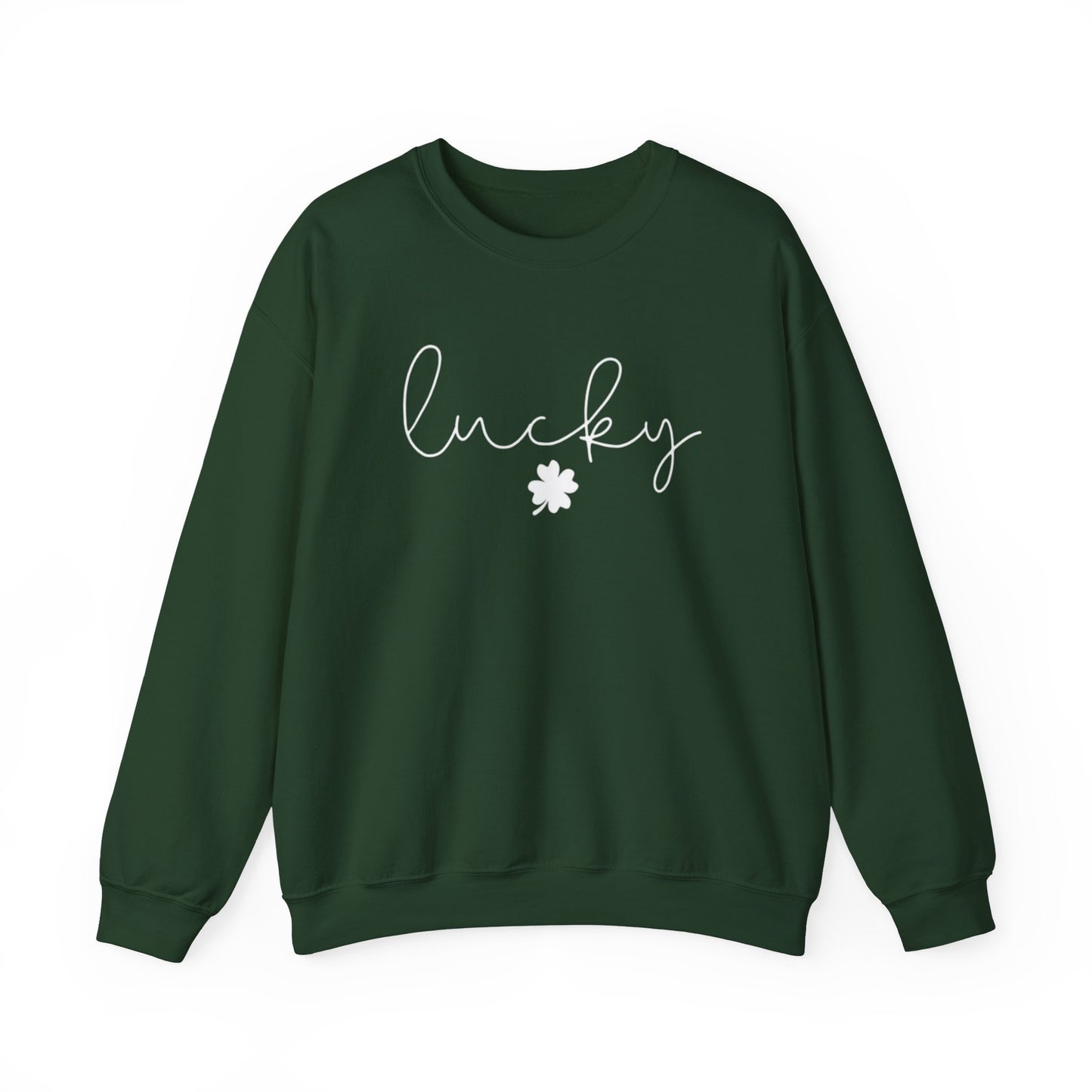 Lucky St Patricks Day Sweatshirt, Simple Holiday Sweater