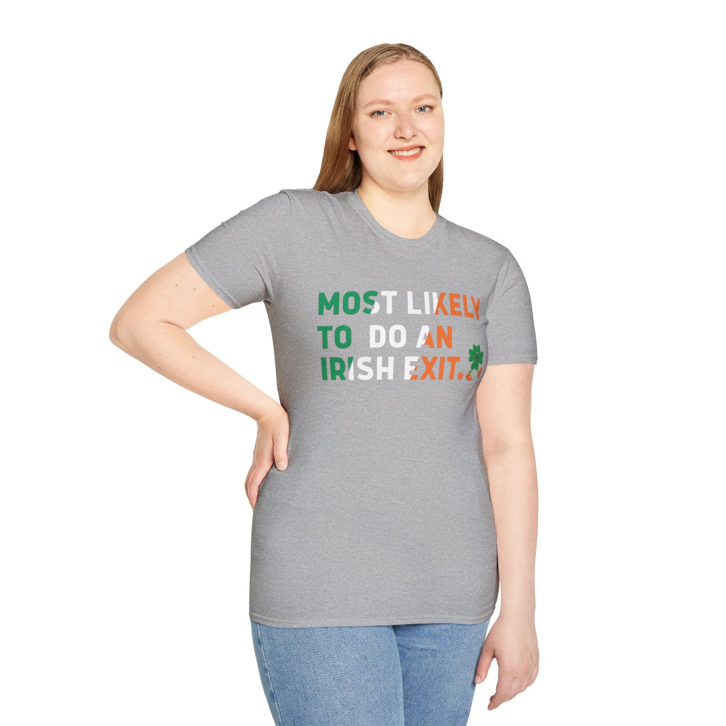 Most Likely To Do An Irish Exit Shirt, Irish Flag Shirt, Irish Tradition Gift, Irish Beer Lovers Shirt, St Patricks Day Shirt, Shamrock Gift