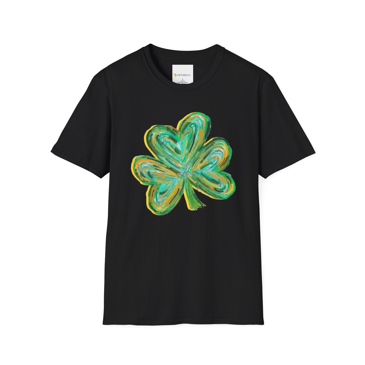 Cute St Patricks Four Leaf Clover Shirt,Watercolor St Patrick T-shirt, St Patricks Day,Shamrock ,Gift For St Patricks