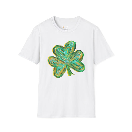 Cute St Patricks Four Leaf Clover Shirt,Watercolor St Patrick T-shirt, St Patricks Day,Shamrock ,Gift For St Patricks