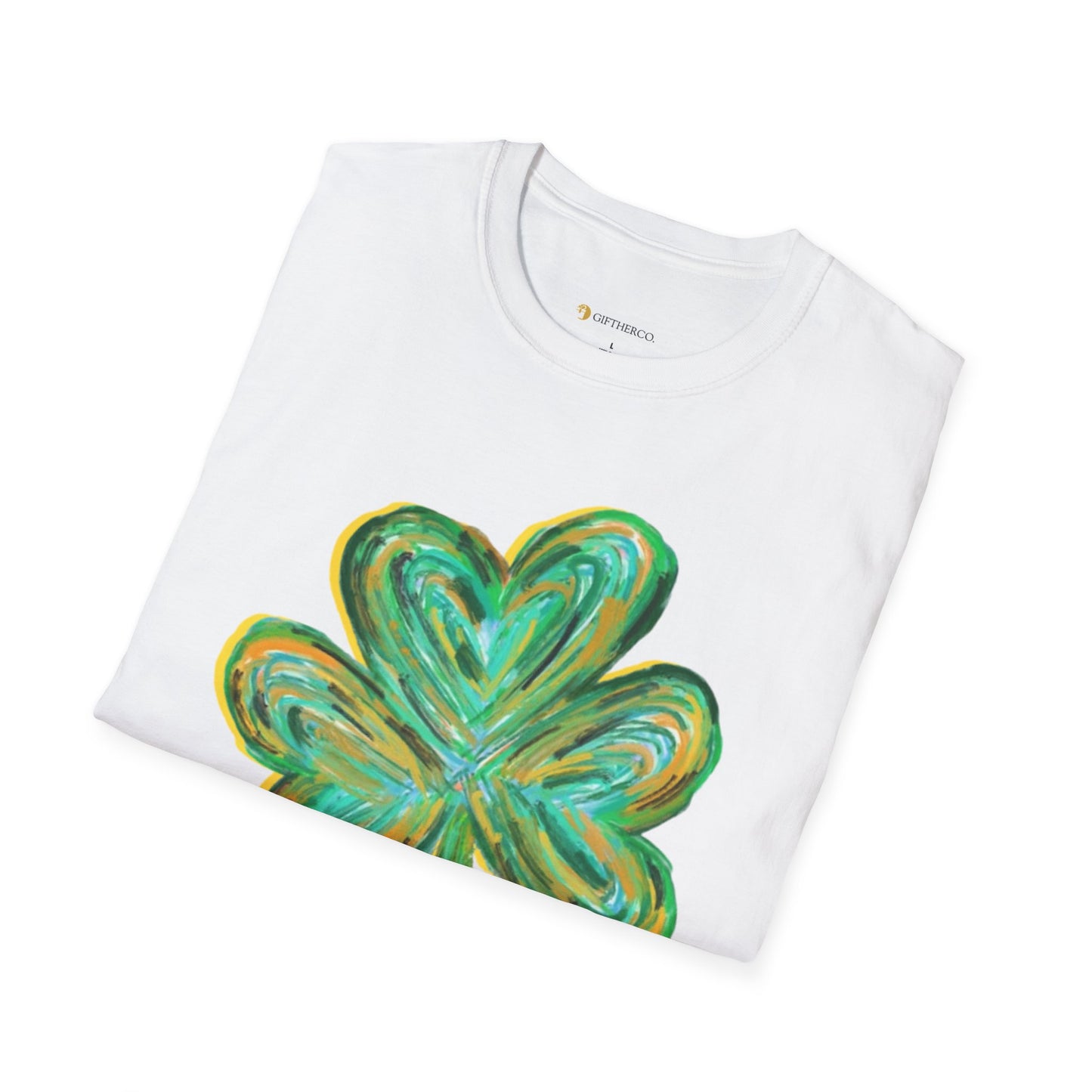 Cute St Patricks Four Leaf Clover Shirt,Watercolor St Patrick T-shirt, St Patricks Day,Shamrock ,Gift For St Patricks