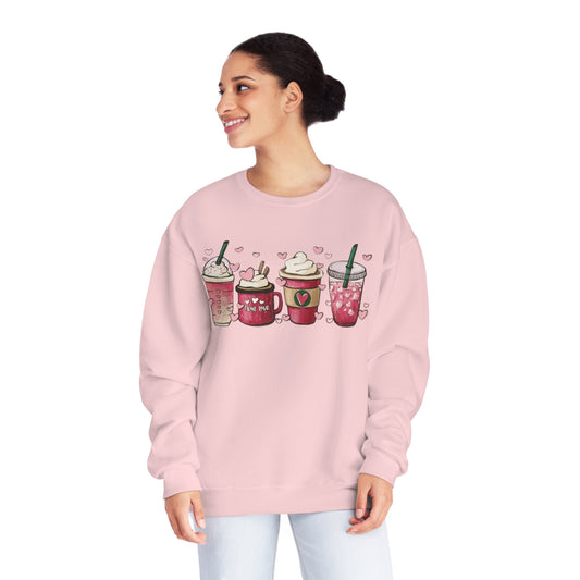 Womens Valentines Day Sweatshirt, Valentine Coffee Sweatshirt, Womens Valentines Day Sweater, Valentines Day Shirt, Valentines Sweater