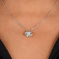 Gift for Wife "My Forever Love"  White Gold Knot Necklace