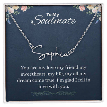 To My Soulmate Custom Necklace