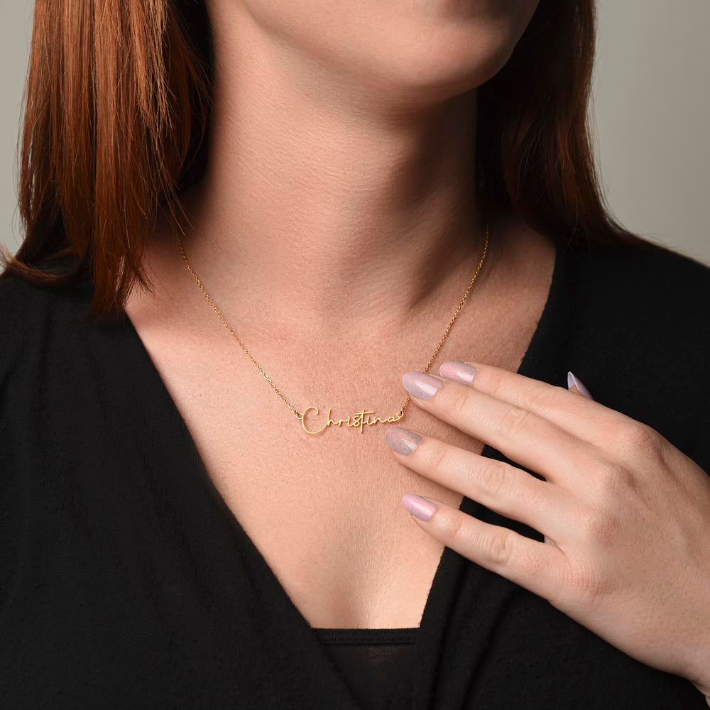 Nameplate Necklace 14k Gold, Custom Name Jewelry,Mama Necklace, Personalized Name Jewelry.