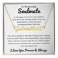 To My Amazing Soulmate Name Necklace